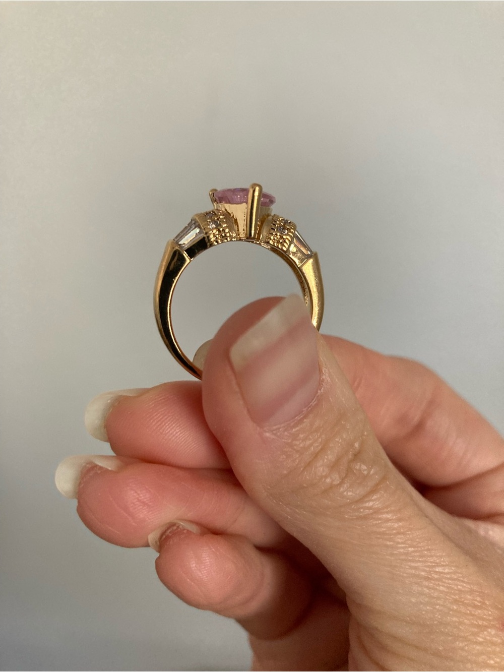 New Vanessa Mooney THE GARBO RING pink heart The lavish ring - Picture 4 of 6
